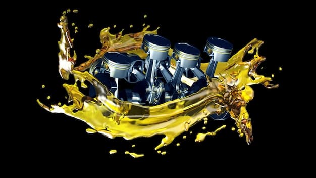 Various types of car fluids (oil, coolant, brake fluid, windshield washer fluid) displayed with labels showing their purpose.