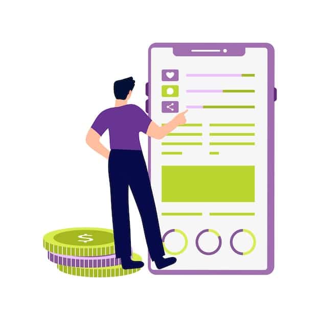 A person using a budgeting app on their smartphone, illustrating the process of tracking and adjusting expenses.