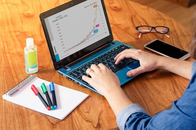 A person's hands typing on a laptop displaying a detailed spreadsheet with various expense categories, formulas, and visually appealing charts. The spreadsheet is well-organized and color-coded to represent different types of expenses.