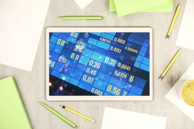 A digital dashboard displaying various financial categories like 